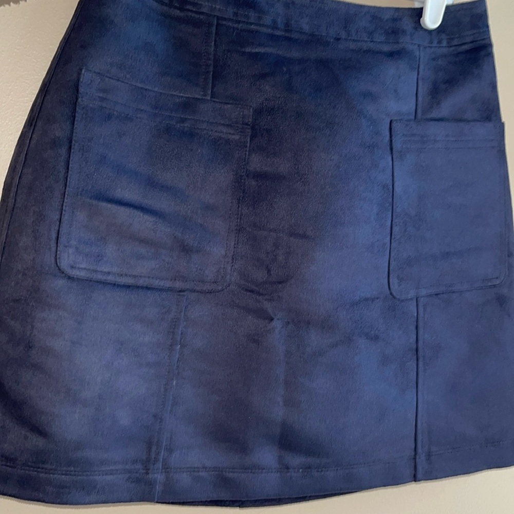 Faux Suede Mini Skirt